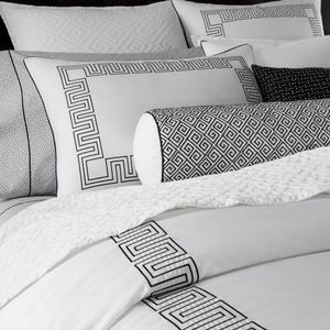 HOTEL COLLECTION Greek Key Bolster Pillow NWT